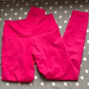 hot pink aerie leggings